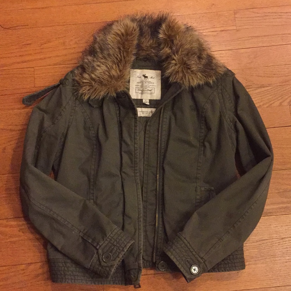 Bomber Jacket with Fur collar